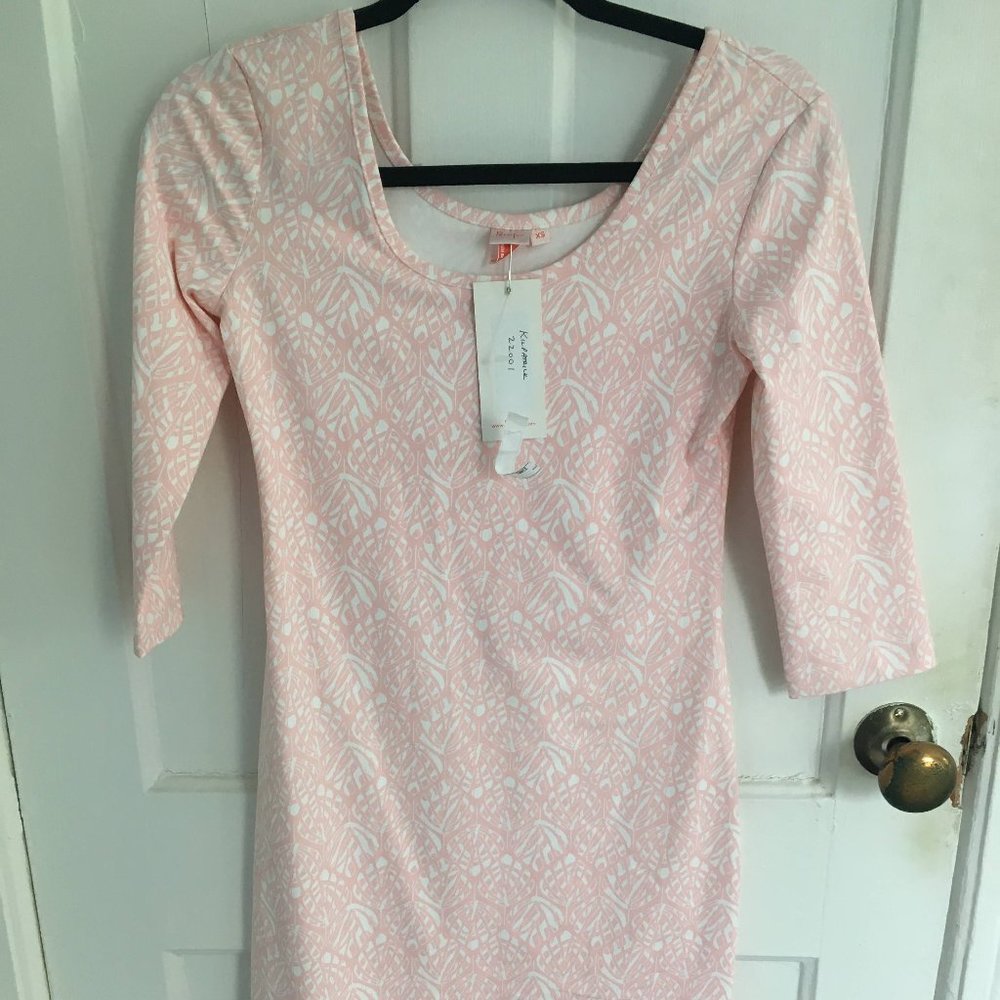 Persifor Kilpatrick dress with leaf pattern, XS